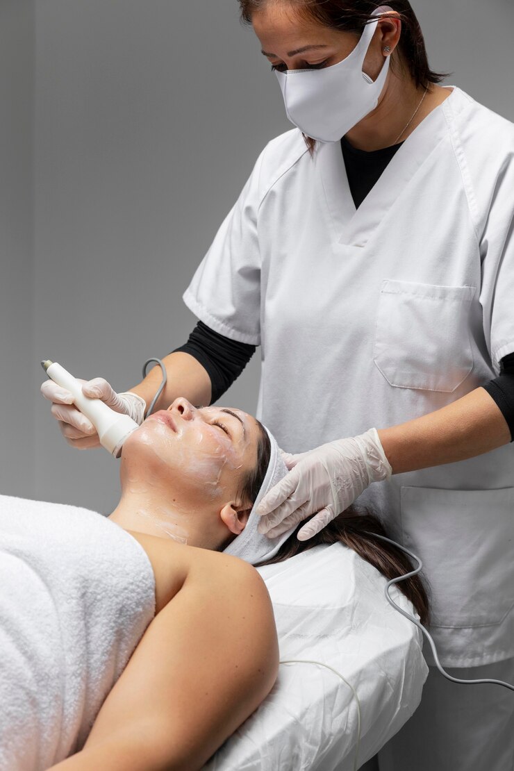 Mujer después de un tratamiento facial 23 2148906477