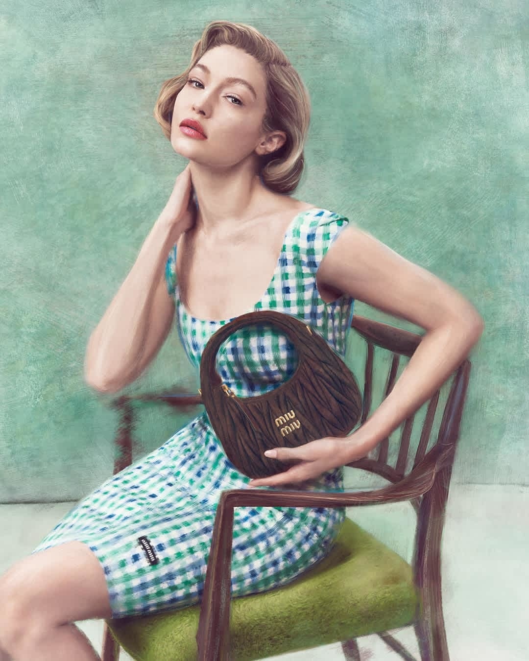 Última campaña de Miu Miu con Gigi Haddid2