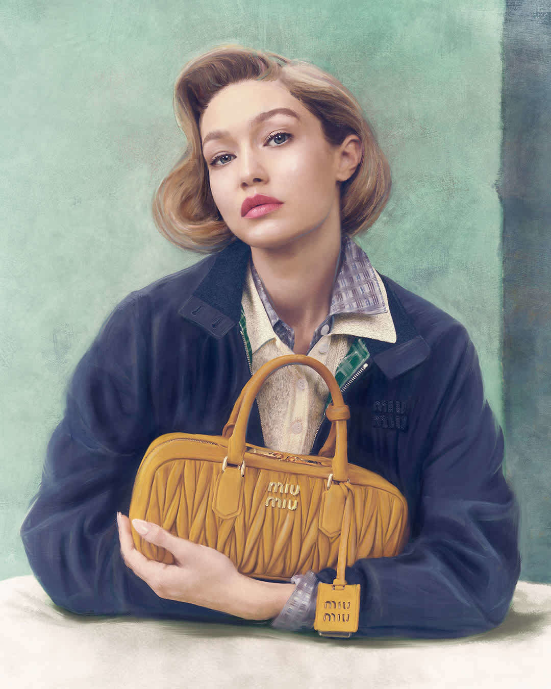 Última campaña de Miu Miu con Gigi Haddid4