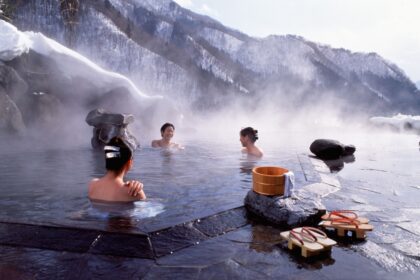 Onsen en invierno