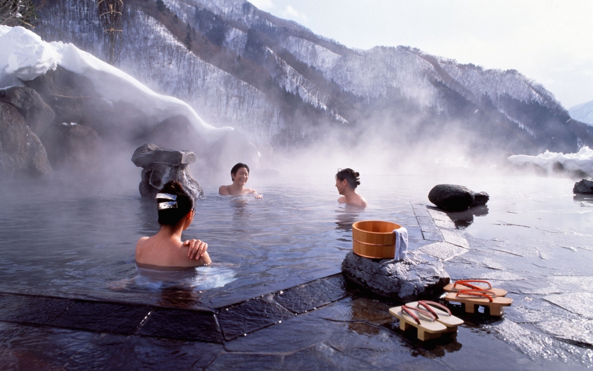 Onsen en invierno