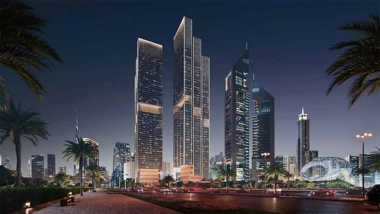 Proyecto Jumeirah Residences Emirates Towers diseñado por Scda Architects en Dubái