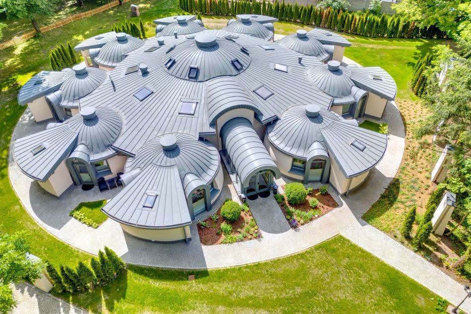 Casas Cúpula Desde Una Vista Aérea