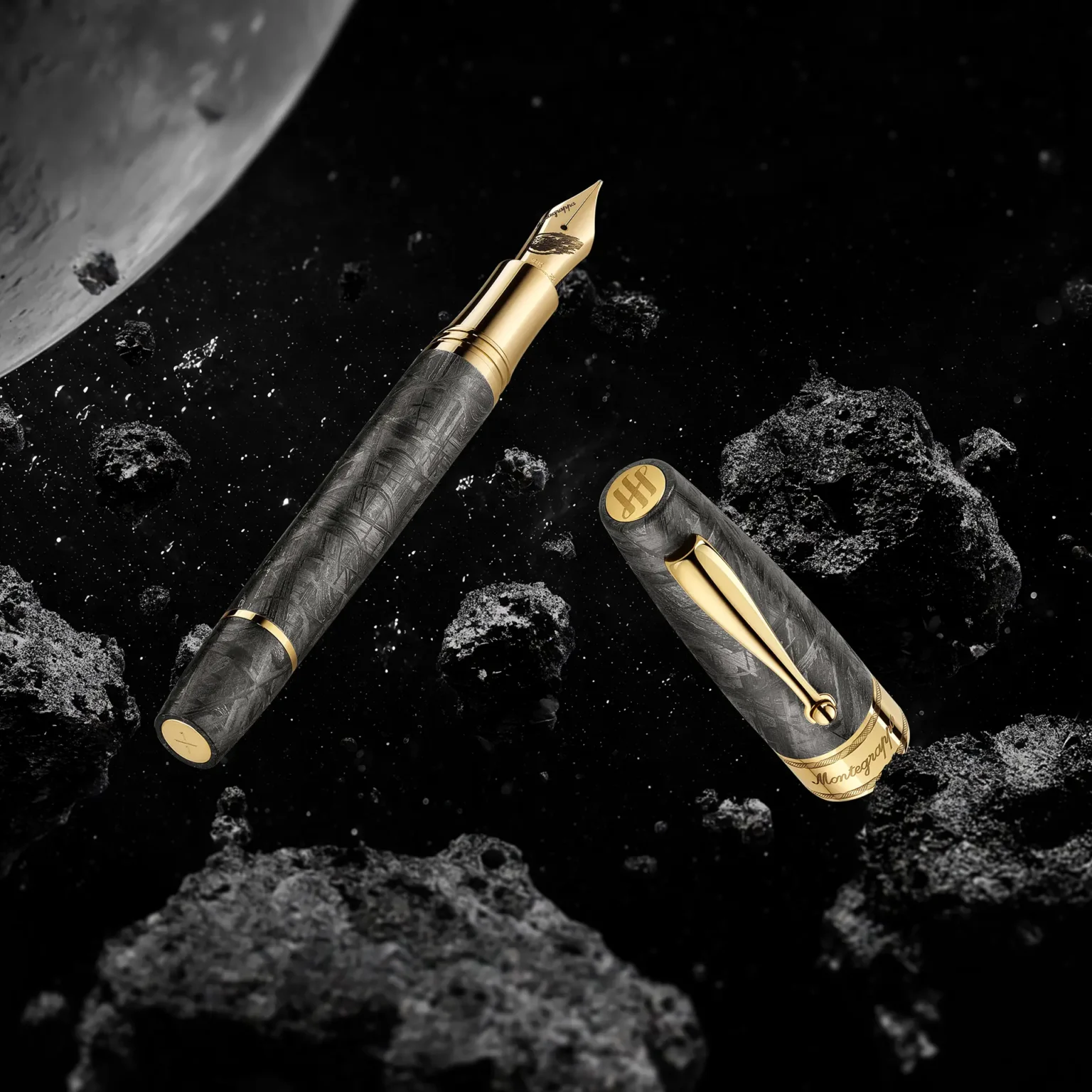 Montegrappa Muonionalusta Meteorite Pluma Estilográfica1