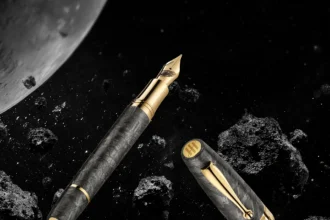 Montegrappa Muonionalusta Meteorite Pluma Estilográfica1