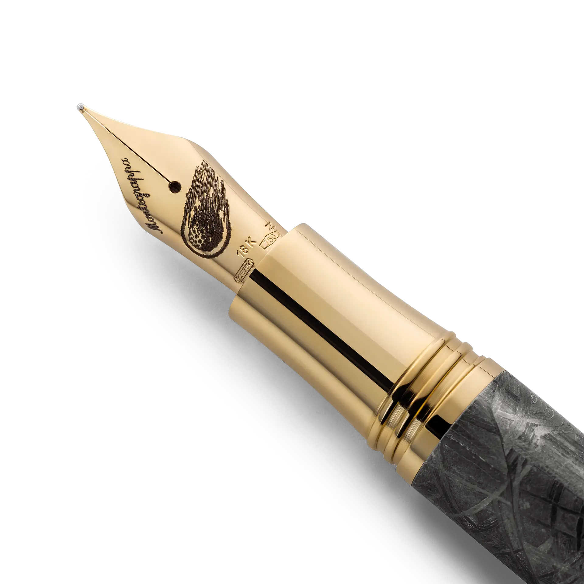 Montegrappa Muonionalusta Meteorite Pluma Estilogr&aacute;fica2