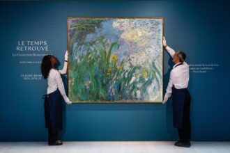 Iris de Claude Monet. subasta de la colección de Jeanne Schlumberger en París