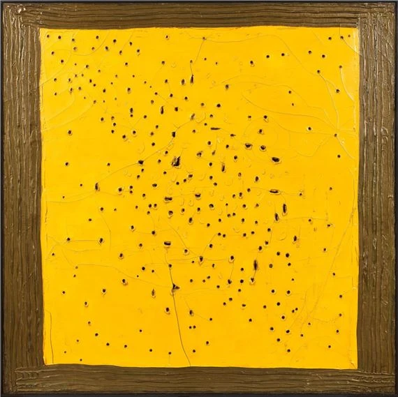 Con Concetto Spaziale, Mezzogiorno In Piazza S. Marco de Lucio Fontana